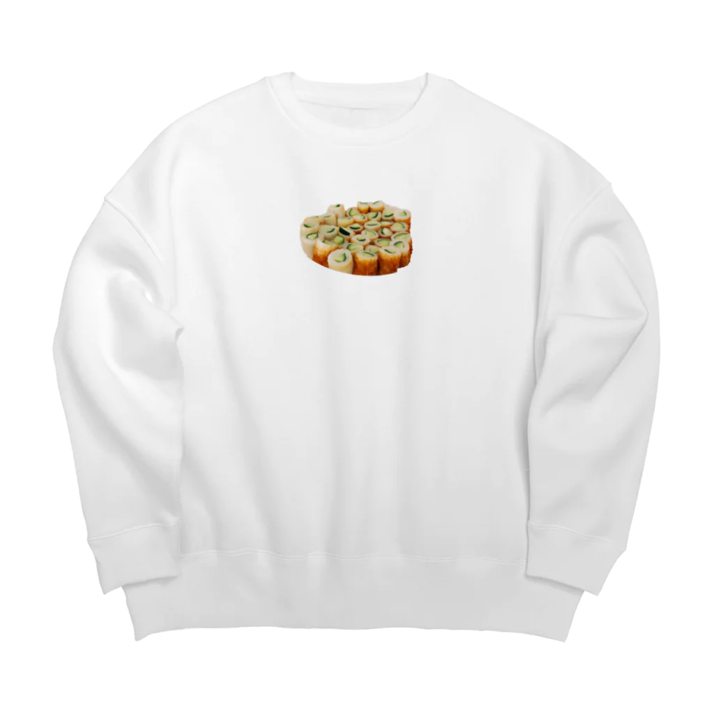 naruco_25のオバのちくわきゅうり Big Crew Neck Sweatshirt