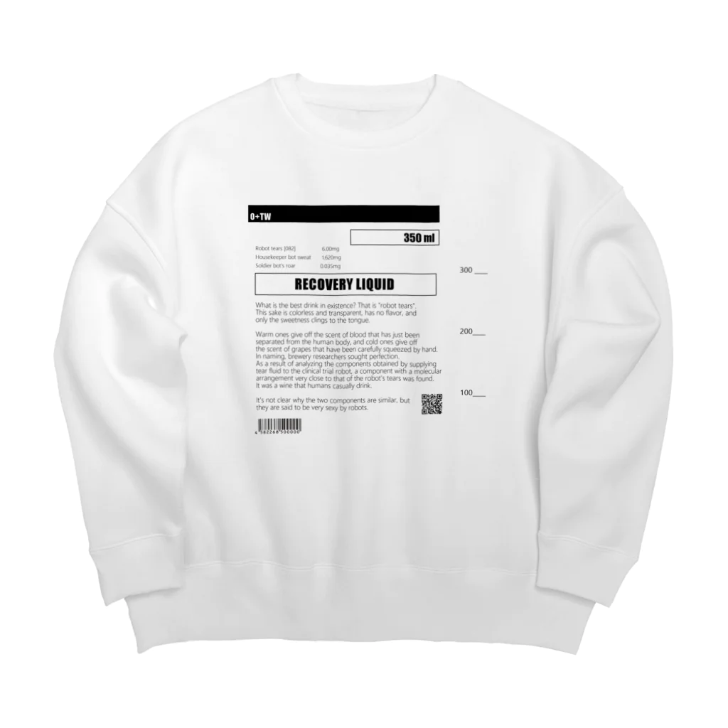 O₊TWのRECOVERY LIQUID Big Crew Neck Sweatshirt