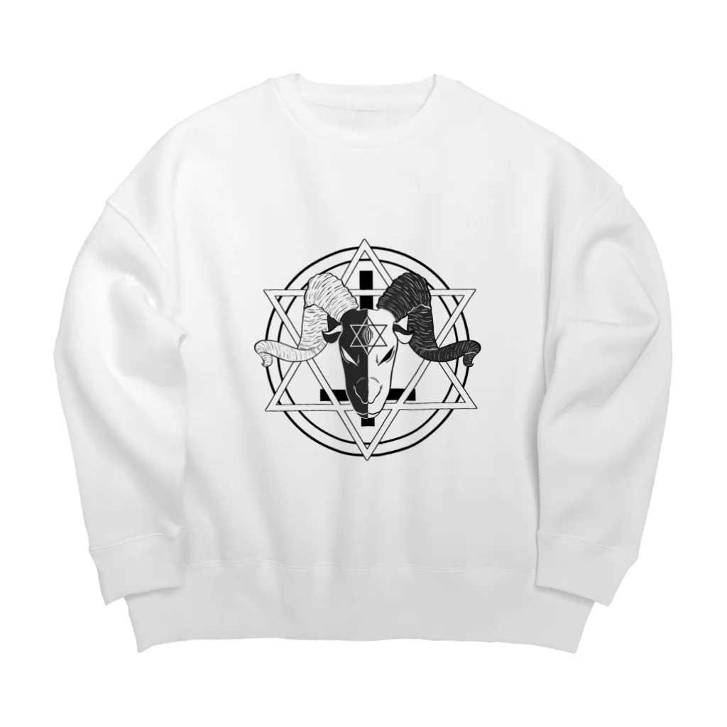 Yua Rêveのくろやぎくん Big Crew Neck Sweatshirt