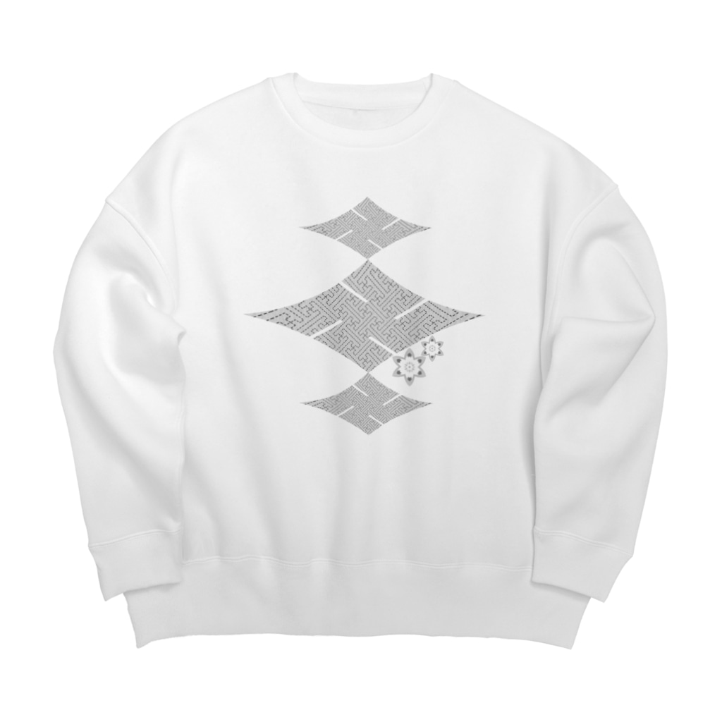 RMk→D (アールエムケード)の楼卍(ロマン)の灰 Big Crew Neck Sweatshirt