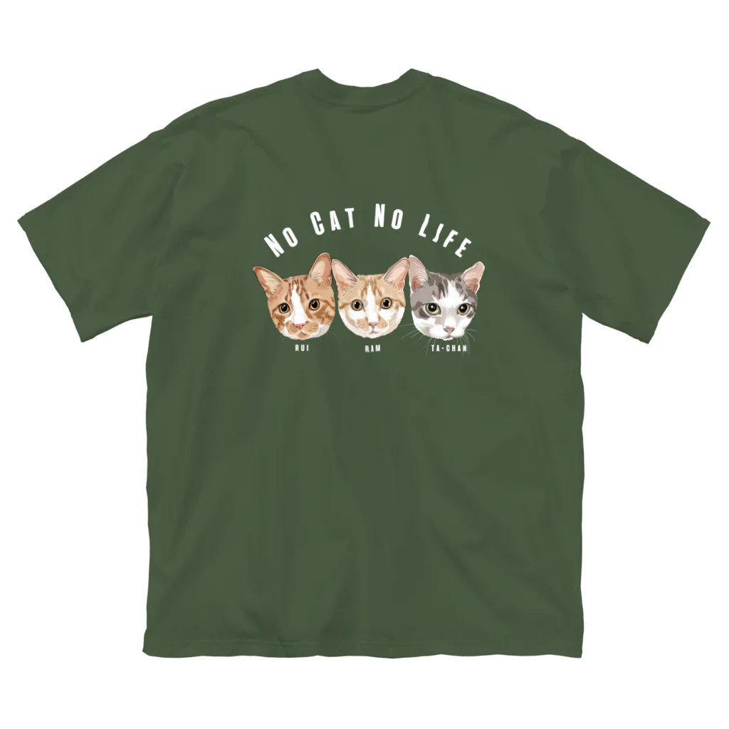 みきぞーん｜保護猫 ミッキー画伯と肉球とおともだちのrui & ram &ta-cha Big T-Shirt