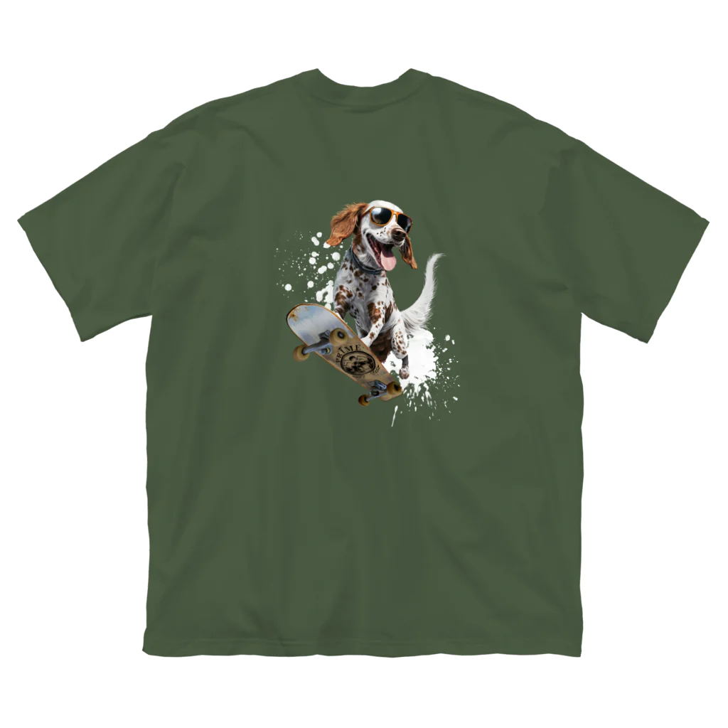 -BRIGHTS-のスケボー犬のおでかけ！skateboarding dog ビッグシルエットTシャツ