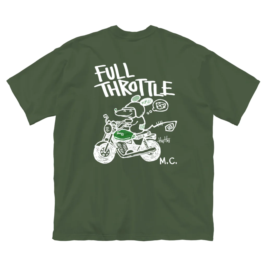 Hej-HejのVICTOR FULL THROTTLE ビッグシルエットTシャツ