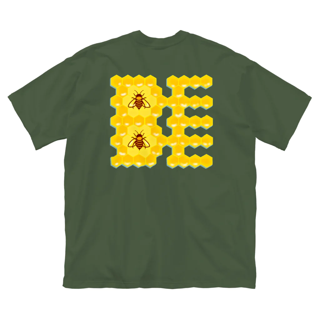 LalaHangeulのハニカム構造(BEE） Big T-Shirt