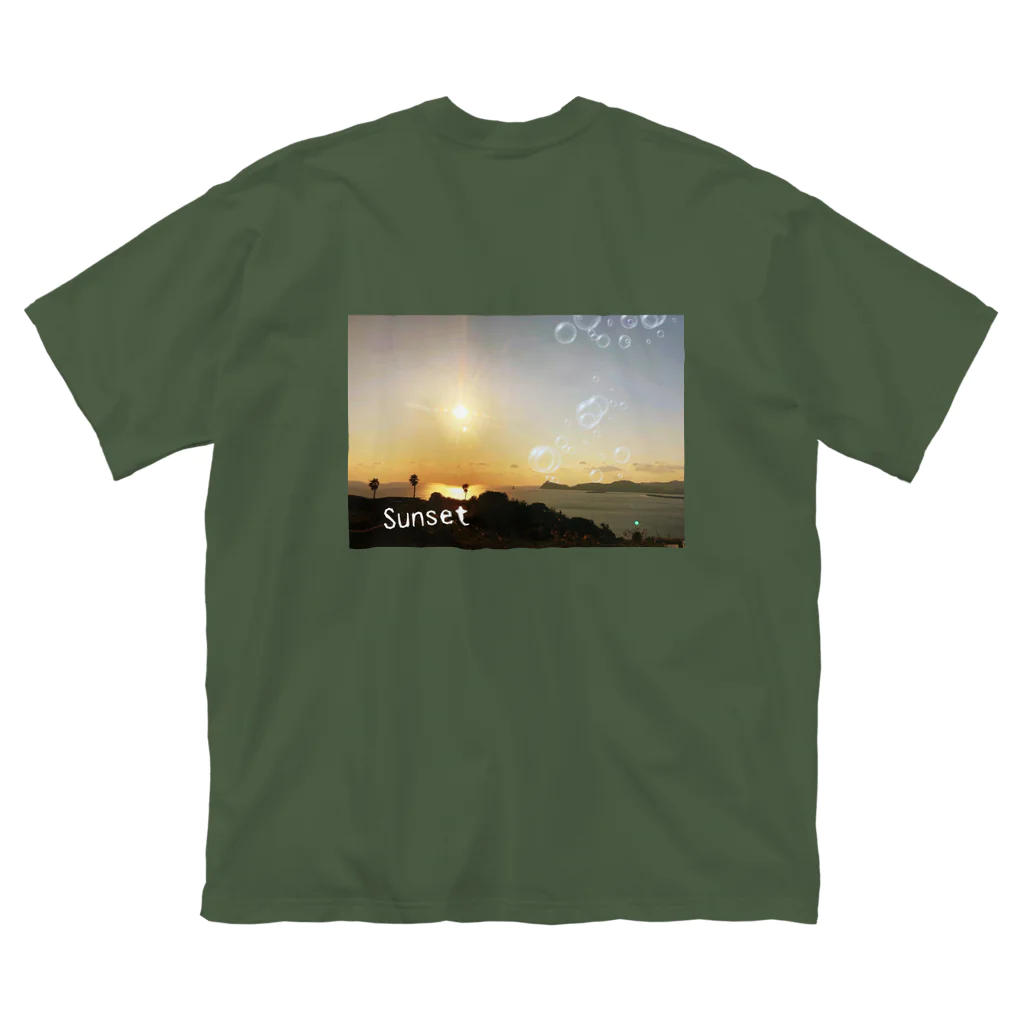 水彩屋のSunset Big T-Shirt