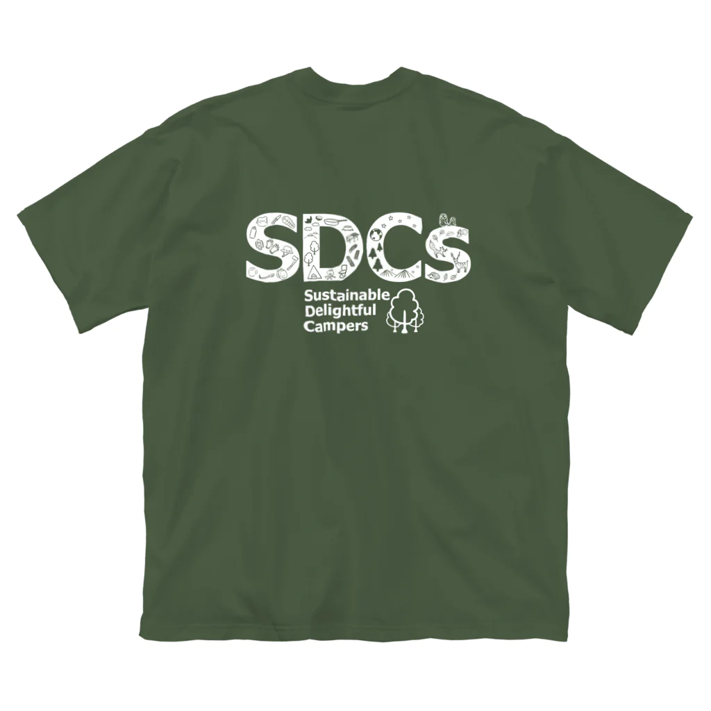 Too fool campers Shop!のSDCsキャンペーン ハイジ＠キャンプコラボ(白文字) ビッグシルエットTシャツ