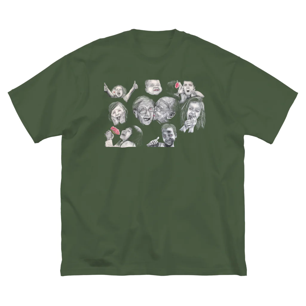 Owl's Dream　アウルズドリームのlove, peace and happiness Big T-Shirt