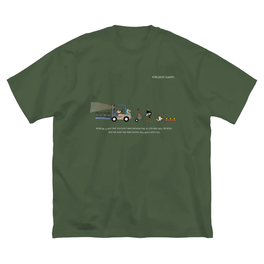 NOBLEROSEGRAFFITIのNRG.ローズメイク(WH) Big T-Shirt