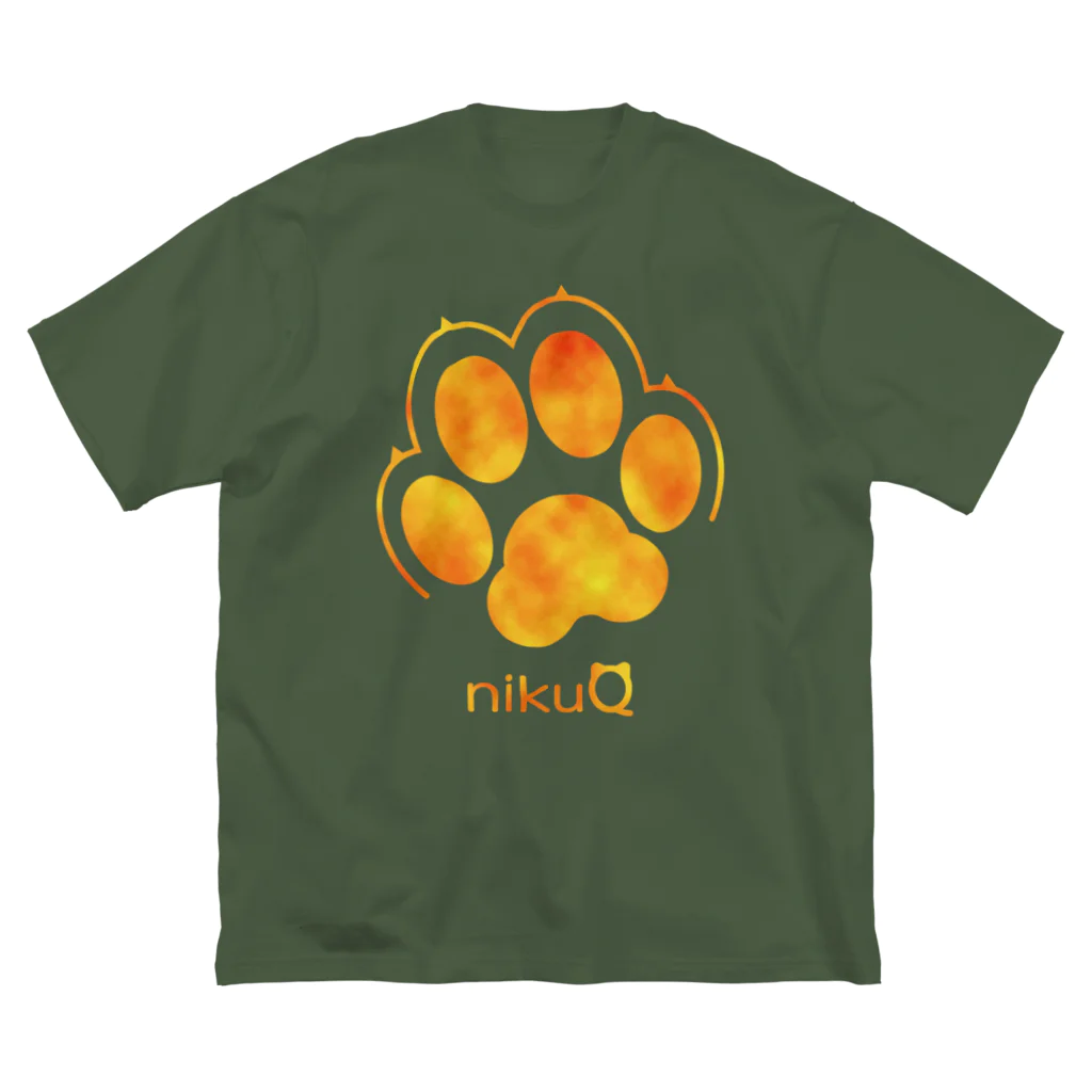 WebArtsの肉球をモチーフにしたオリジナルブランド「nikuQ」（犬タイプ）です ビッグシルエットTシャツ