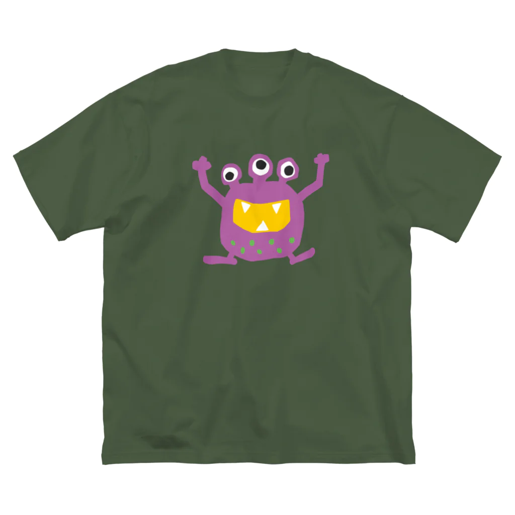 絵と字のゆるモンず【01.フリフィ】 ビッグシルエットTシャツ