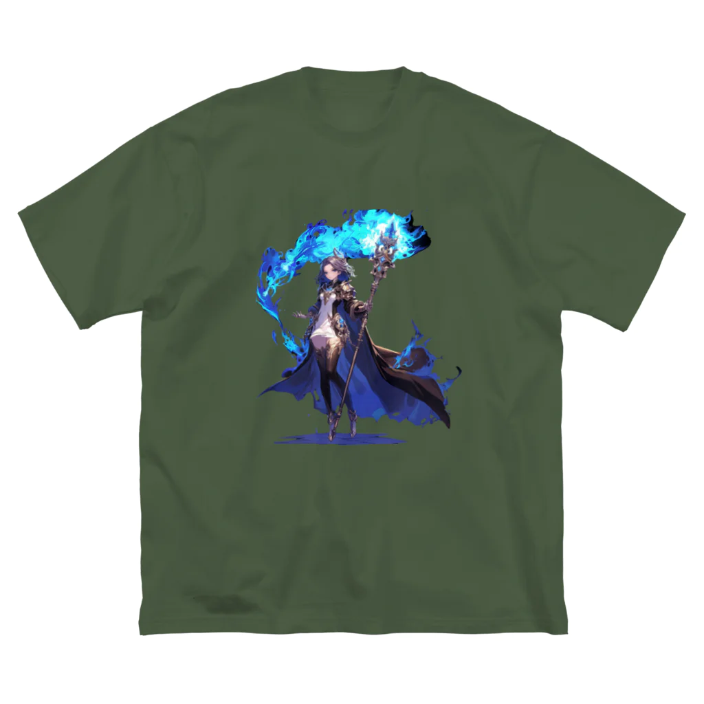 MistyStarkの青魔道士　－　blue mage　－ ビッグシルエットTシャツ