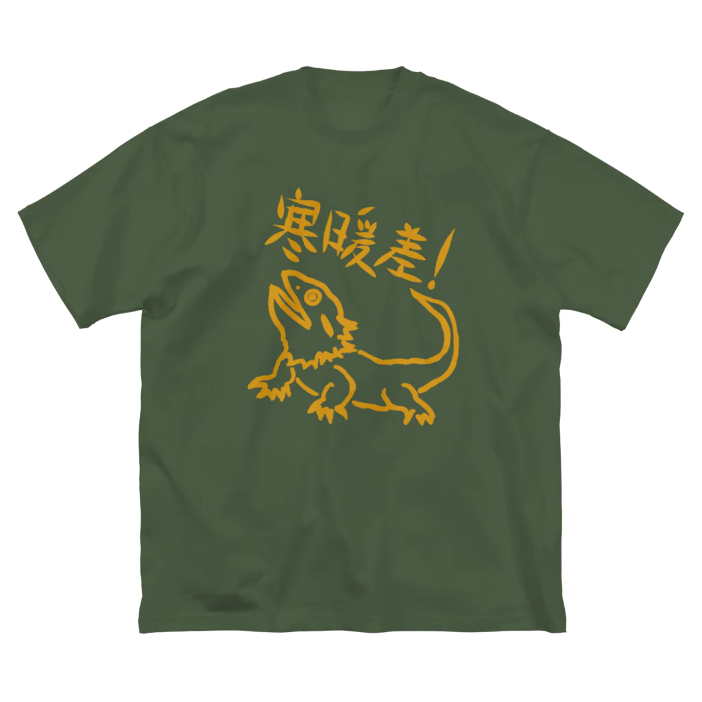 ミナミコアリクイ【のの】の寒暖差【フトアゴヒゲトカゲ】 ビッグシルエットTシャツ