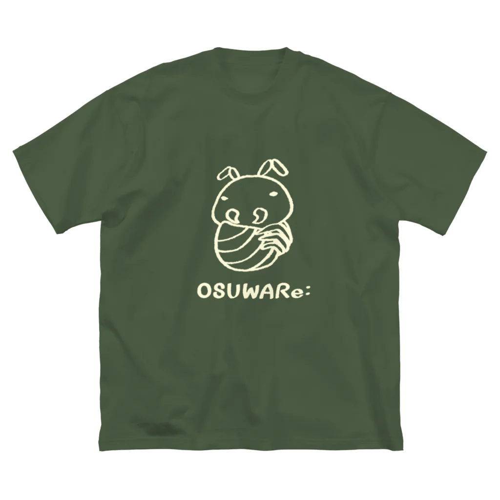 OSUWARe:の白いアリさん ビッグシルエットTシャツ