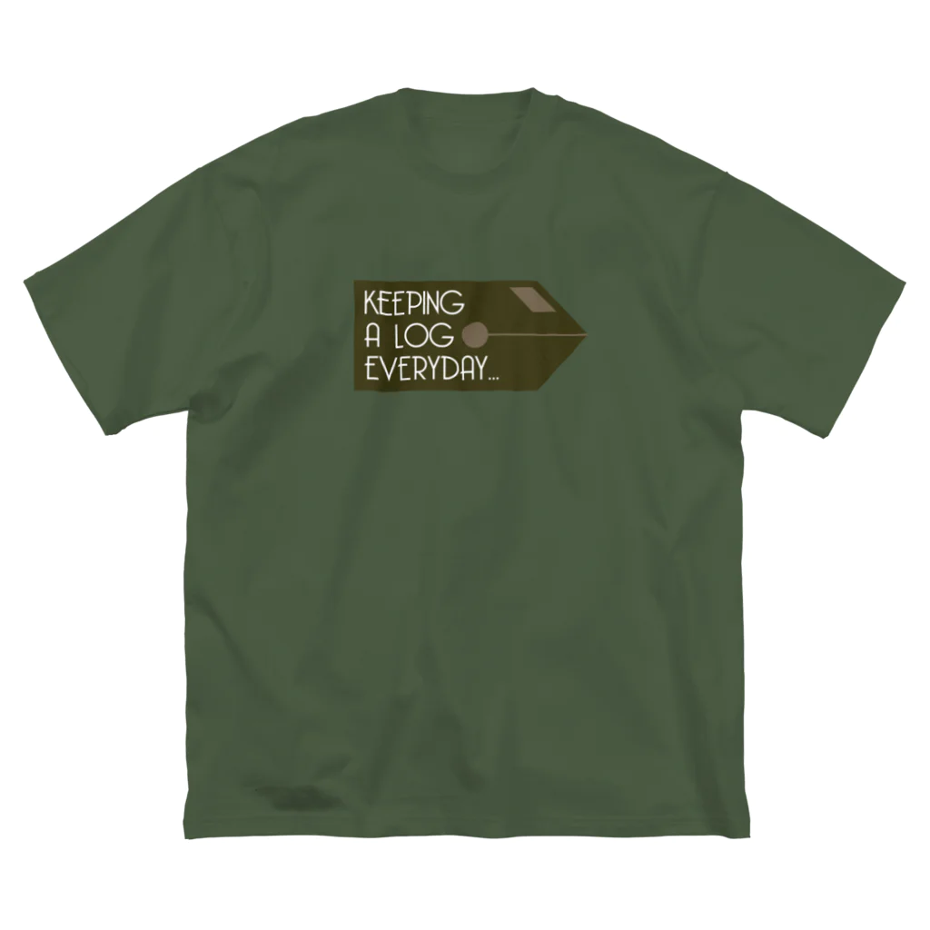 datemarknoteのKEEPING A LOG ビッグシルエットTシャツ