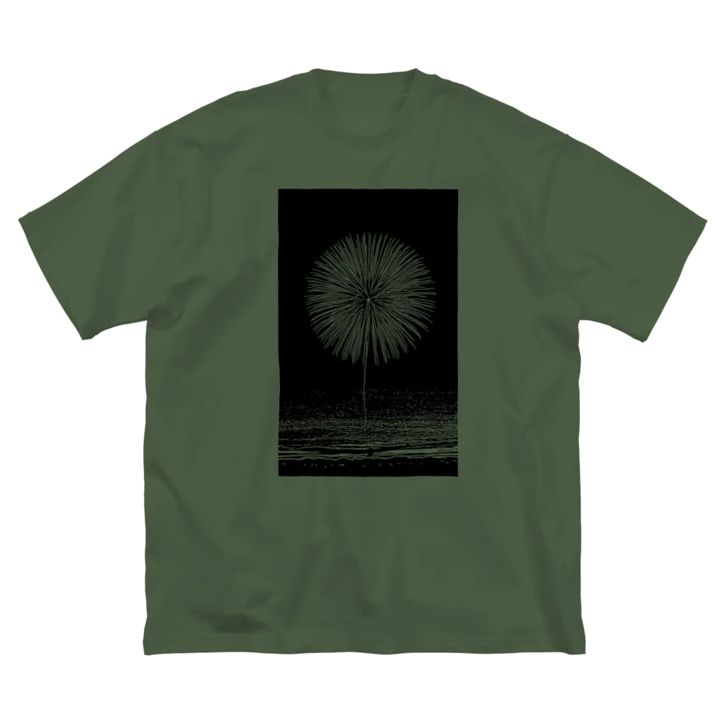 MomenTees ANNEXの布花火 ビッグシルエットTシャツ