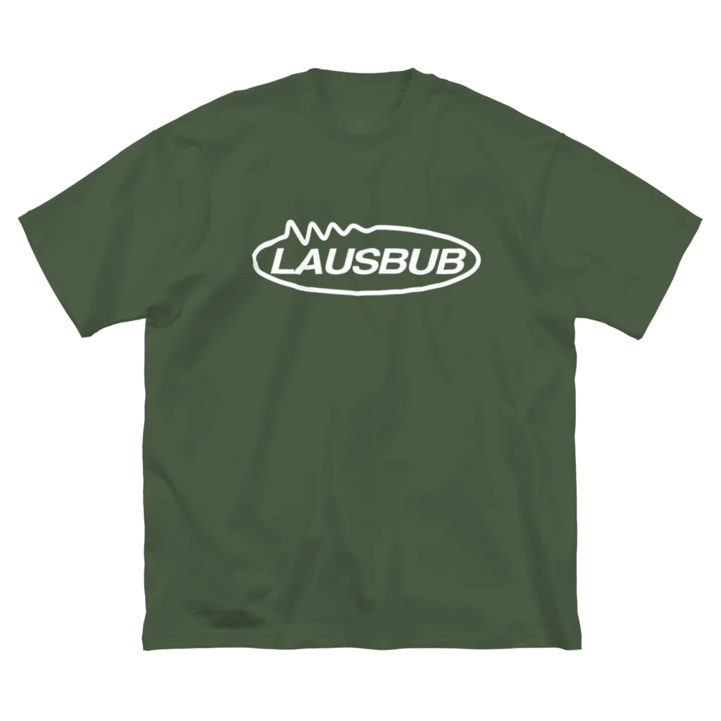 lawi0cir boutiqueのLAUSBUB LOGO② WHITE ビッグシルエットTシャツ