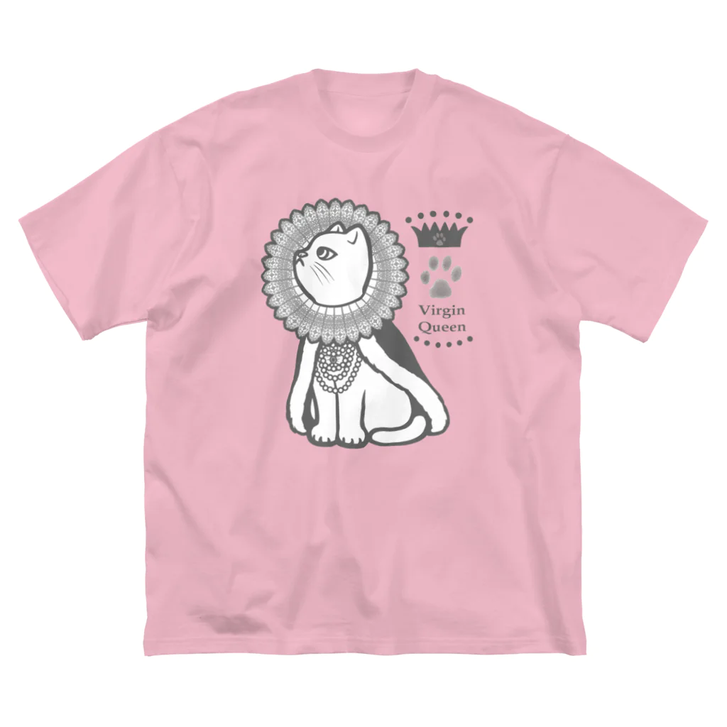 Charamaru Marketのエリザベスカラー猫 ビッグシルエットTシャツ