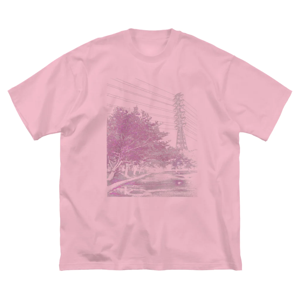 Electrical Babel @ SUZURIのEB-TS002-P " rose cerise" Big T-Shirt