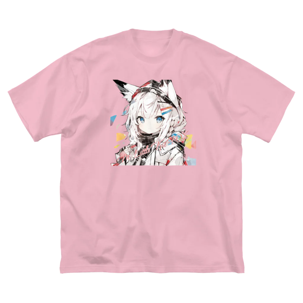 みゆみん@YouTuber ／M|Little Kit Foxの狐娘っ!! Tシャツ Big T-Shirt