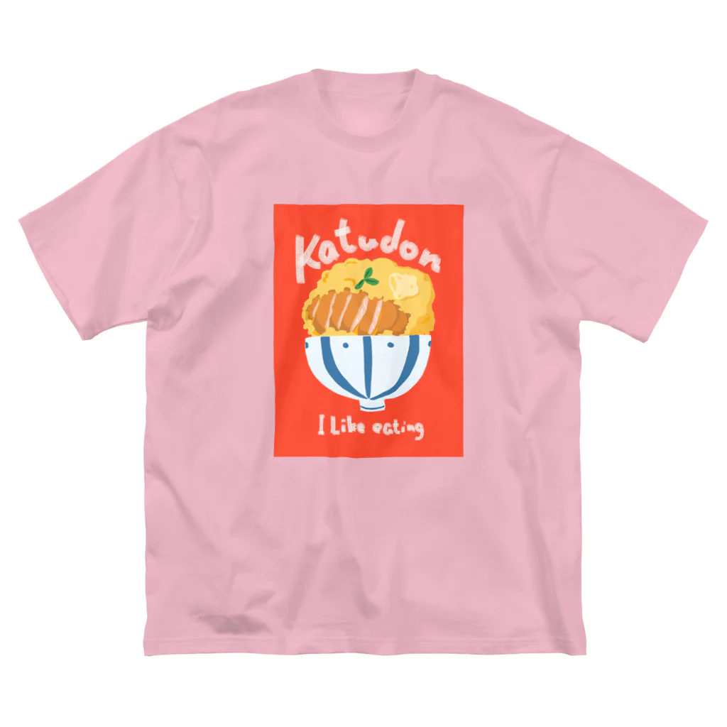 木ノ下商店のI Like eating（Katudon） ビッグシルエットTシャツ
