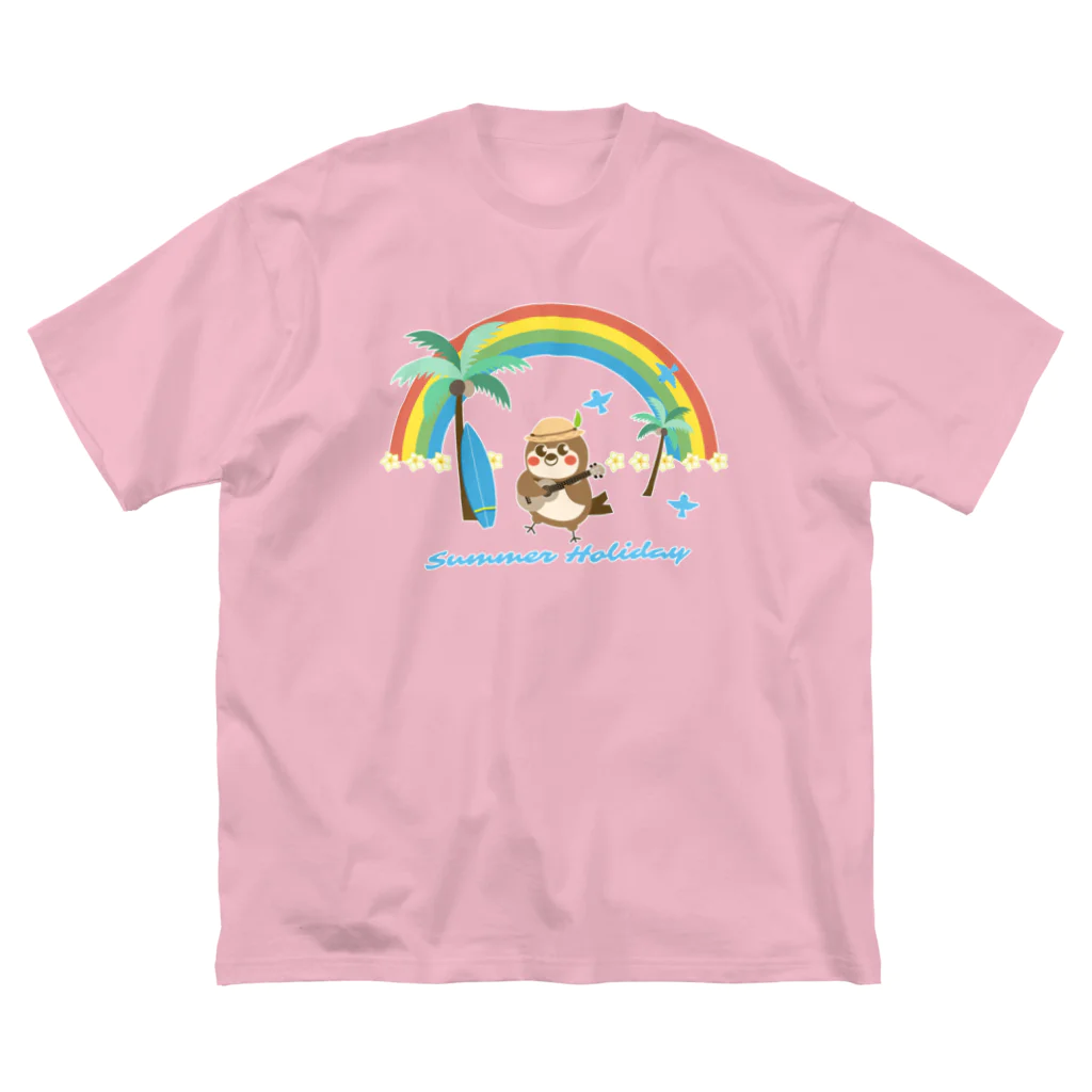 “すずめのおみせ” SUZURI店のだいきち（サマホリ） Big T-Shirt