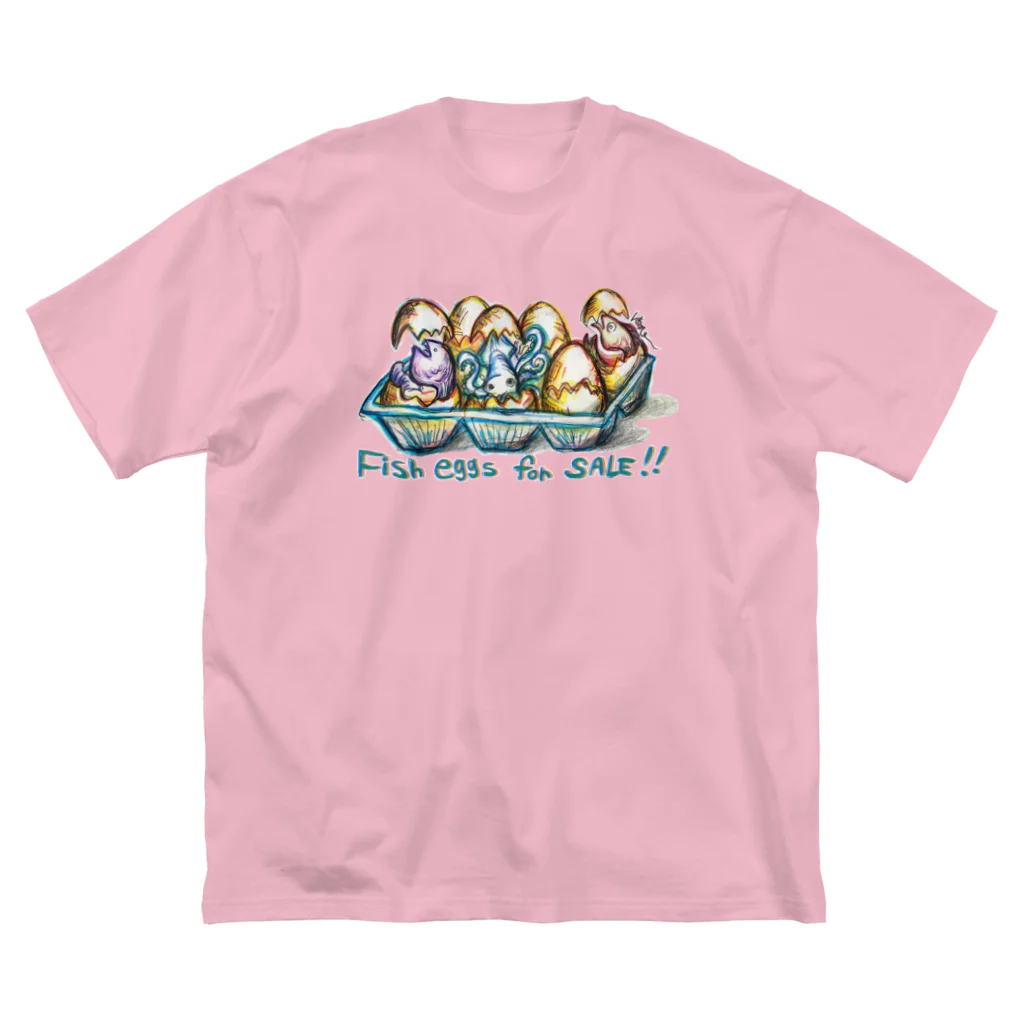 守時はるひのFish eggs for SALE!! ビッグシルエットTシャツ