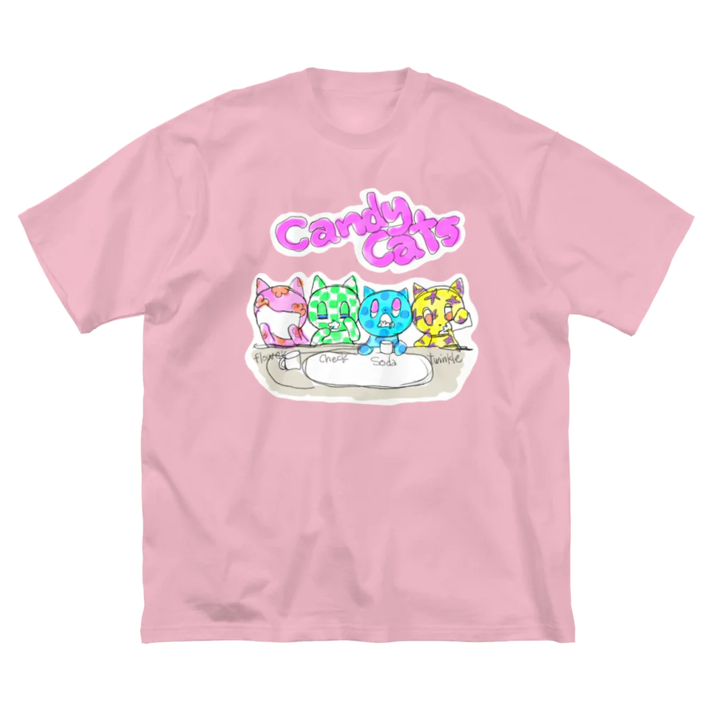 KOKORO♡のCANDY  CAT‘S 🍬🐱 Big T-Shirt