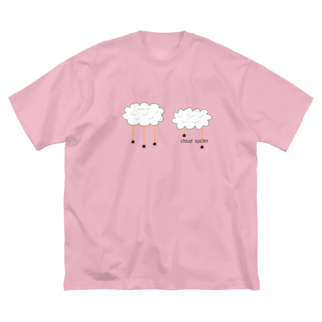 WordPlay 「言葉遊び」のcloud spider 「雲から蜘蛛」 ビッグシルエットTシャツ