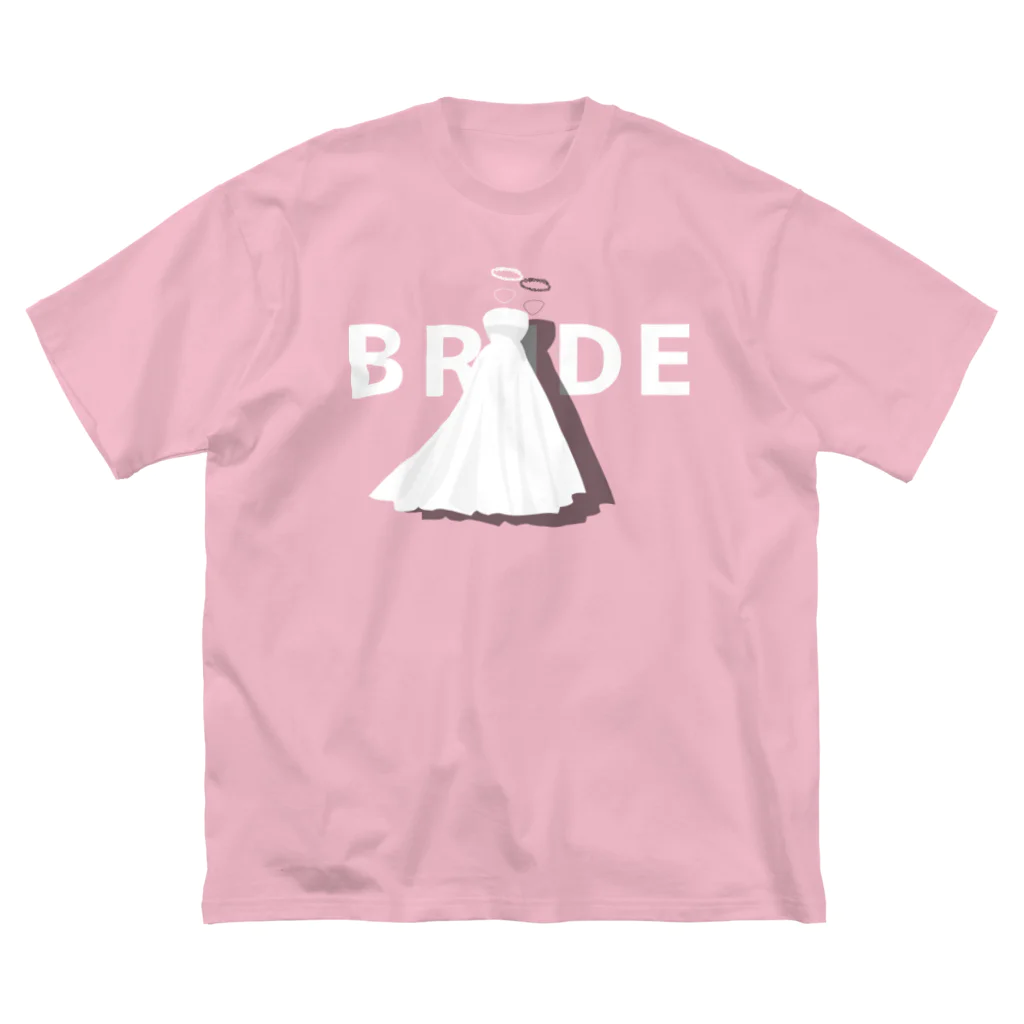 ペアTシャツ屋のシバヤさんのペア(BRIDE)ドレス_白_FW Big T-Shirt