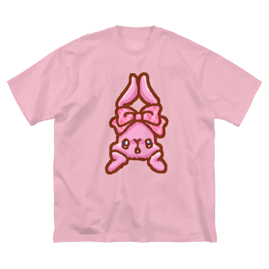 アトリエMimiのぶりっ子うさぎ ビッグシルエットTシャツ