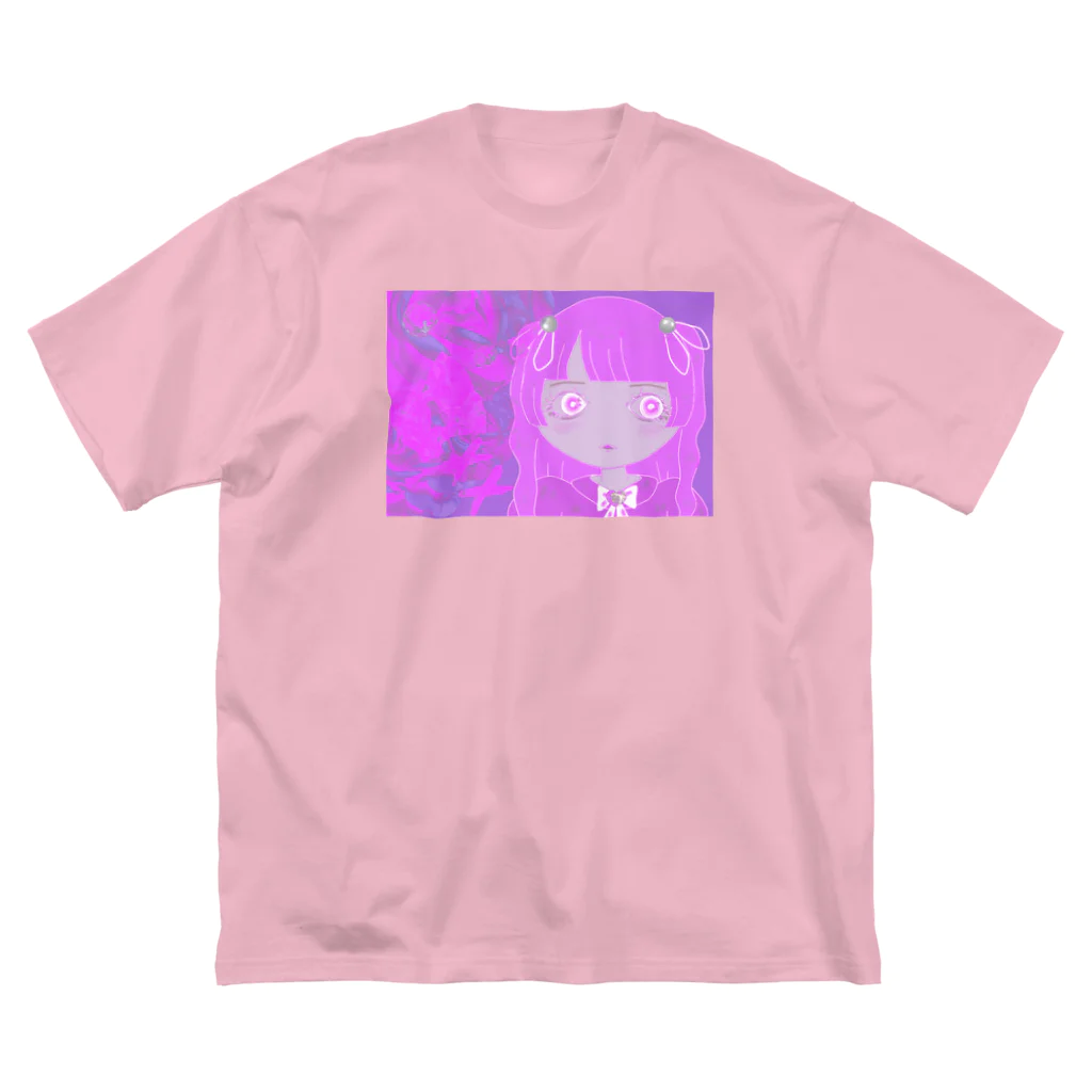 💜Salon de Lucia💜のPortrait No.xxx  RASPBERRY ビッグシルエットTシャツ