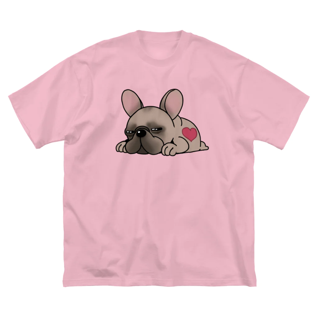 揺れるブヒ犬 Wiggly Pooch のふて寝のフレブル Big T-Shirt