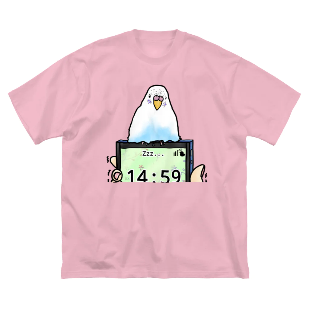 Lily bird（リリーバード）の「小鳥が眠りたがってるんだ」（インコ） Big T-Shirt