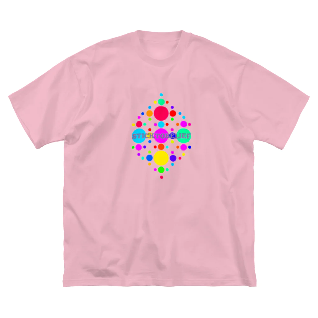 STICKTOBELIEFの🍡ドット🍡 ビッグシルエットTシャツ