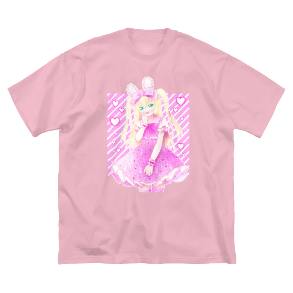 かわいいもののおみせ　いそぎんちゃくの💕🐰 ビッグシルエットTシャツ