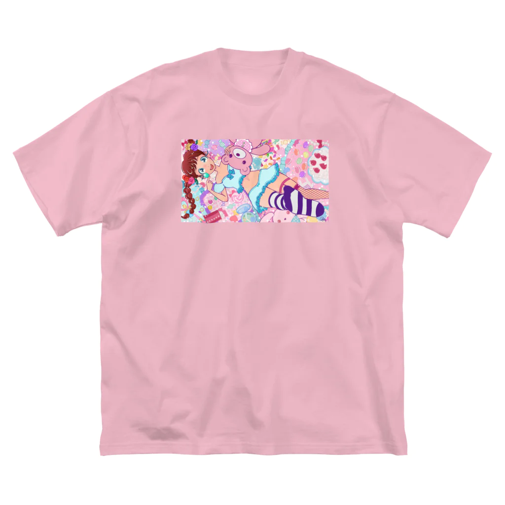 あいすくりーむやさんの女の子の成分 Big T-Shirt