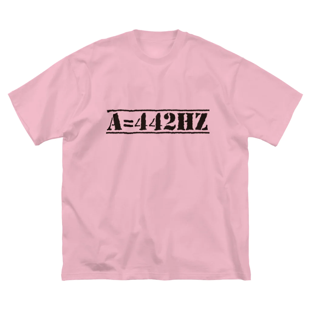 173H Designのピッチ442HzB ビッグシルエットTシャツ