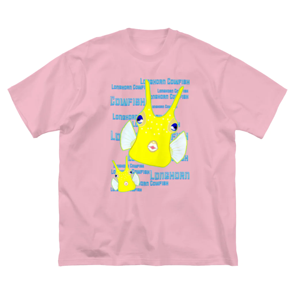 LalaHangeulのLonghorn Cowfish(コンゴウフグ) ビッグシルエットTシャツ