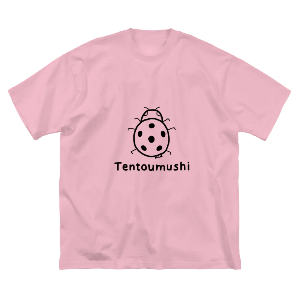 MrKShirtsのTentoumushi (てんとう虫) 黒デザイン Big T-Shirt