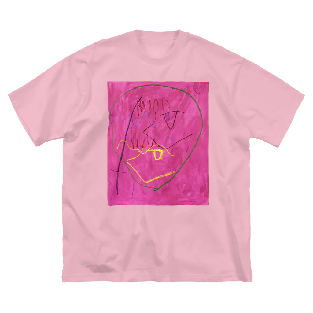 1990 shopのMagenta ビッグシルエットTシャツ