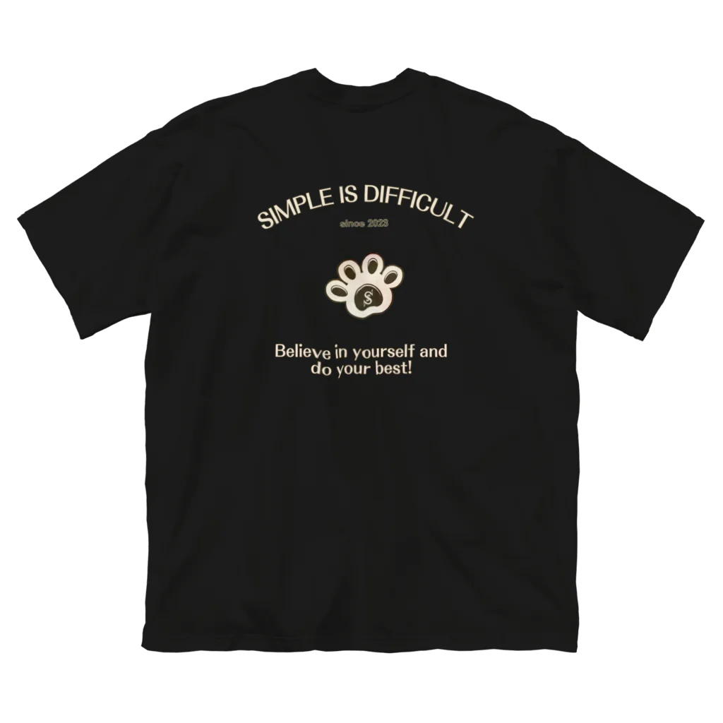 s.i.d.のs.i.d.くまさんの肉球メッセージ ビッグシルエットTシャツ