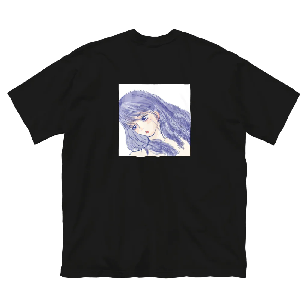 Cotton shopの涙の女の子 ビッグシルエットTシャツ