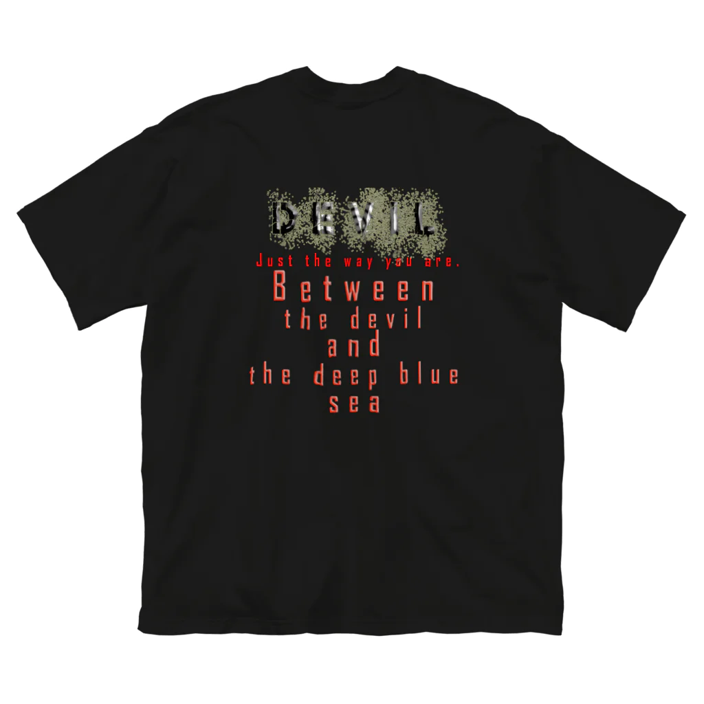 PALA's SHOP　cool、シュール、古風、和風、のDEVIL　「Just the way you are .」 ビッグシルエットTシャツ