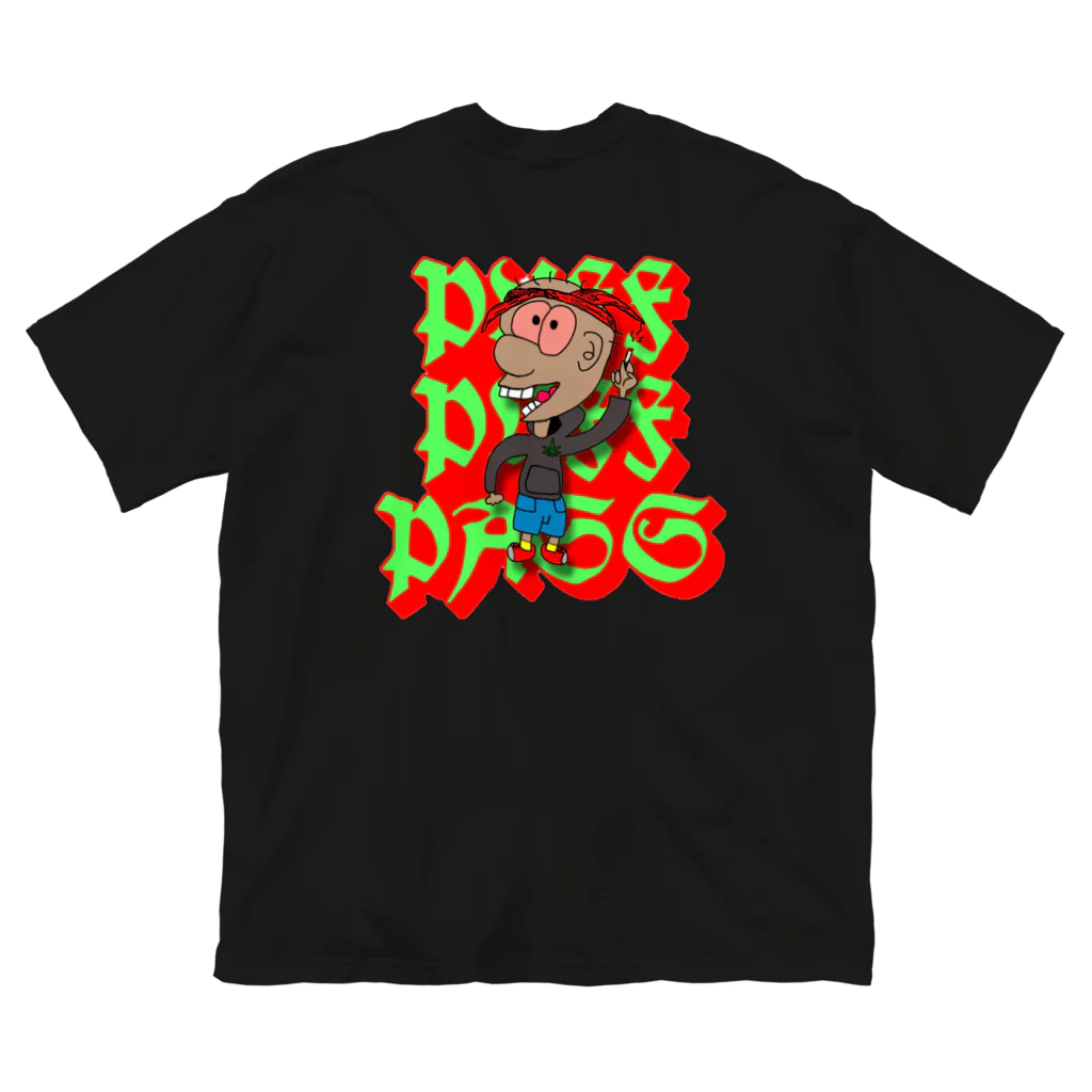 CRAZY SEALSのPuff Puff Pass Boy (red) ビッグシルエットTシャツ