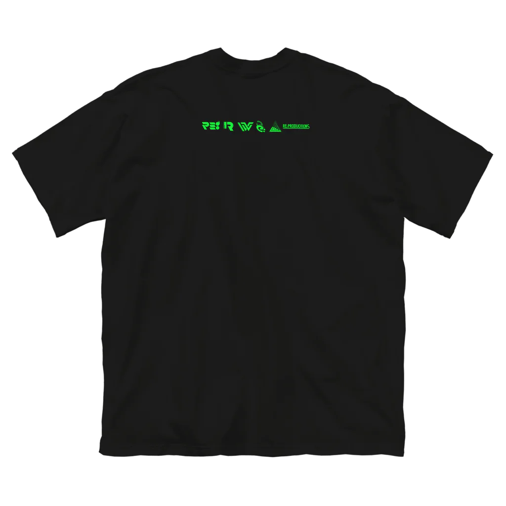 熊谷ゆ〜ほ_デザイングッズのRE:PRODUCTIONS LOGOs GREEN ビッグシルエットTシャツ