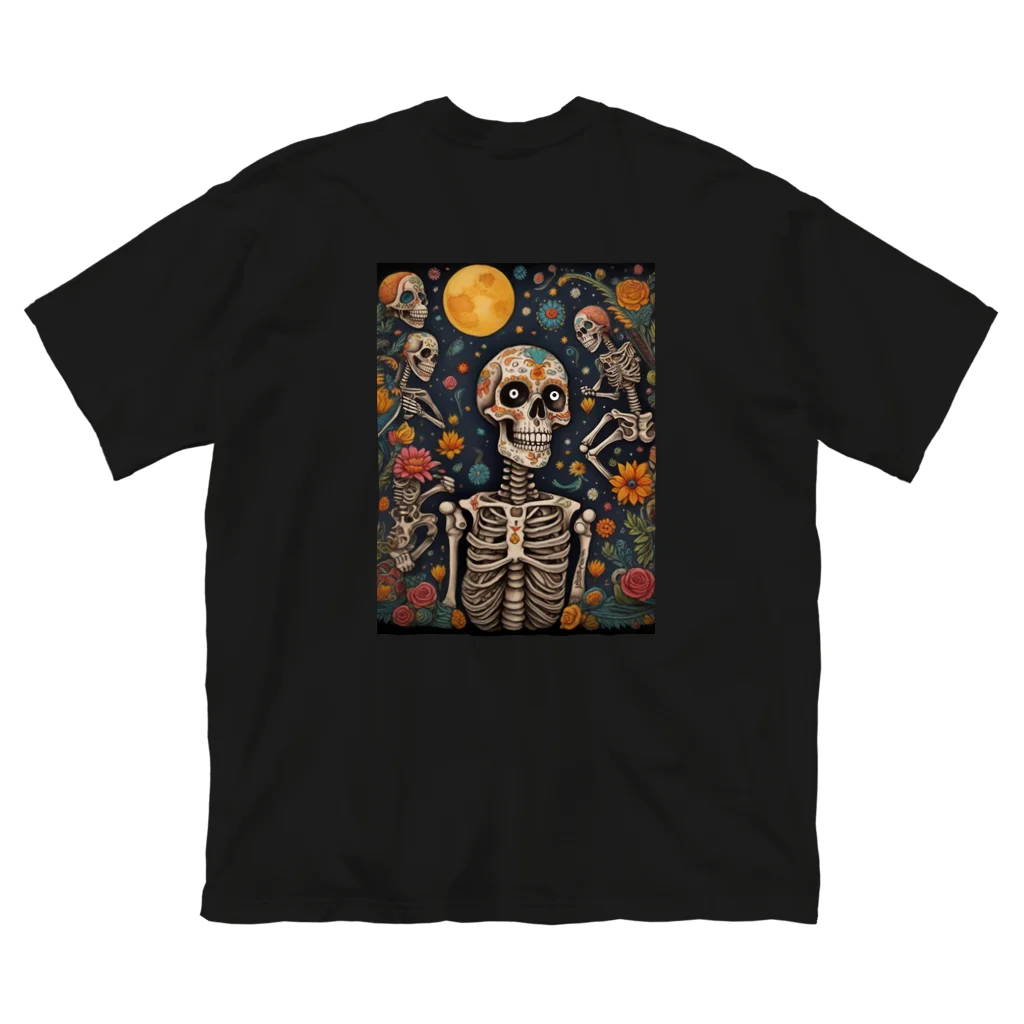 Skull sectionの満月とドクロ ビッグシルエットTシャツ