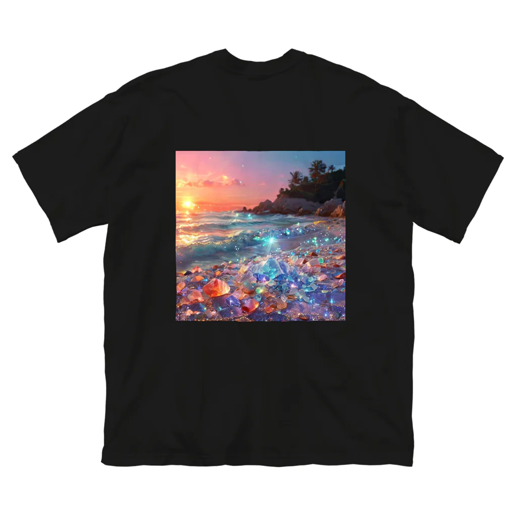 Mellow-Skyの美しすぎるハートシーグラス ビッグシルエットTシャツ