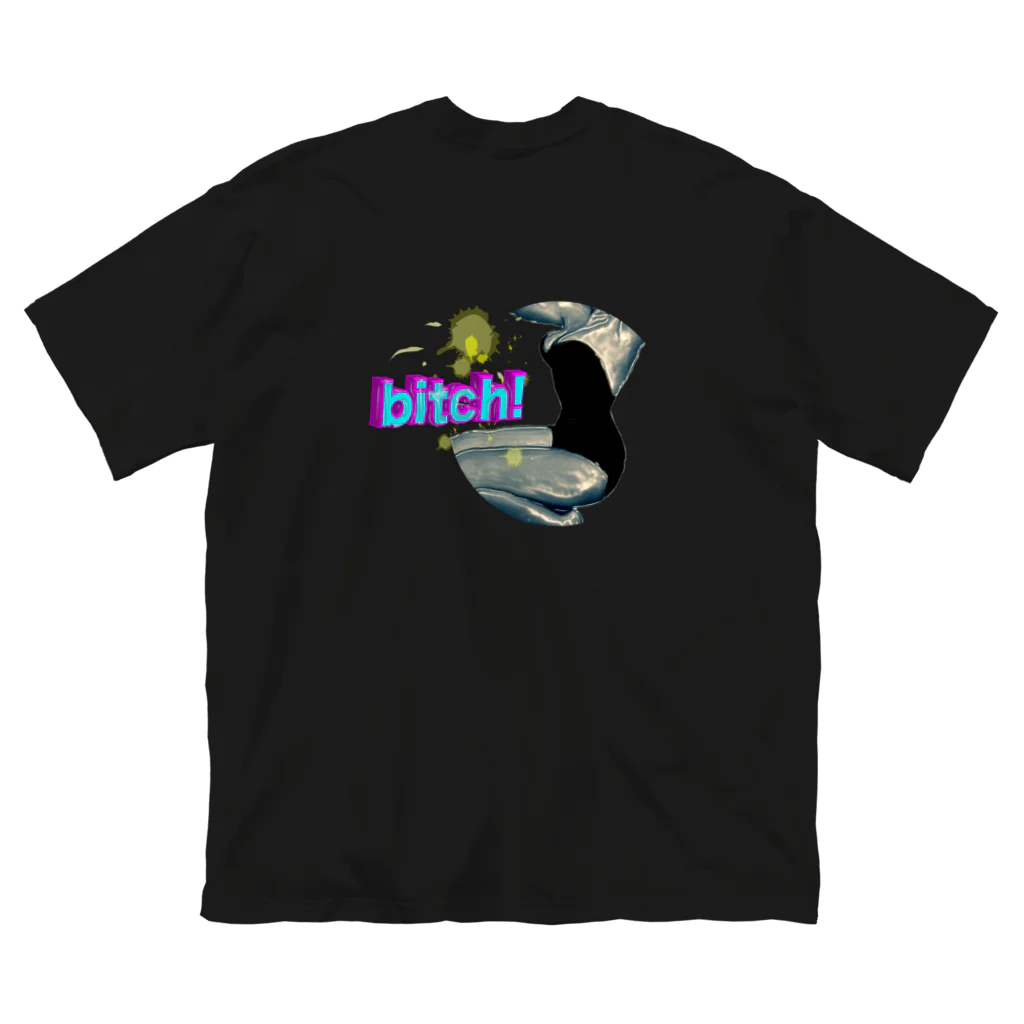 toxxxicのbitch グラフィック　ロゴ　bitch ストリート Big T-Shirt