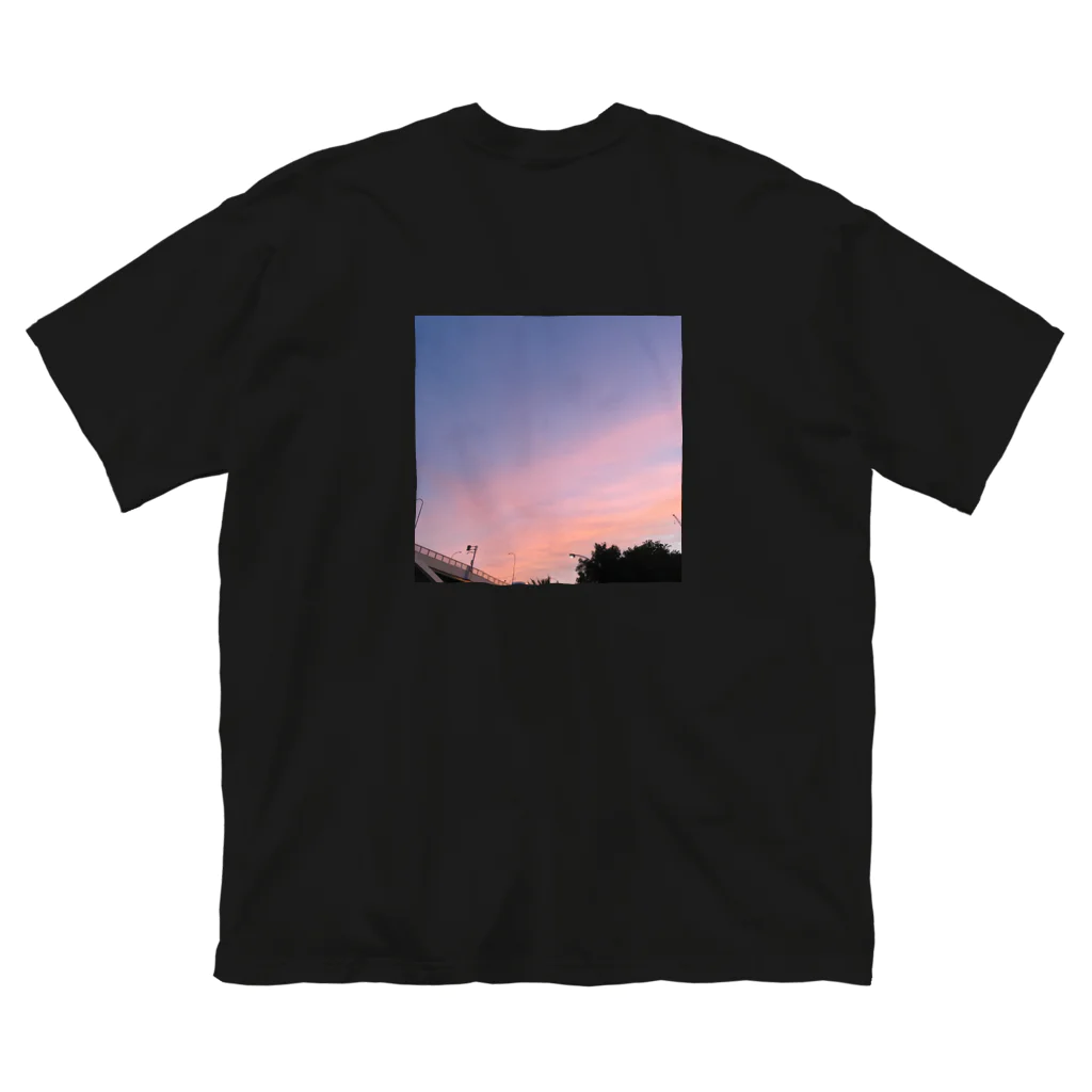 oysmgoodbyの夕焼け ビッグシルエットTシャツ