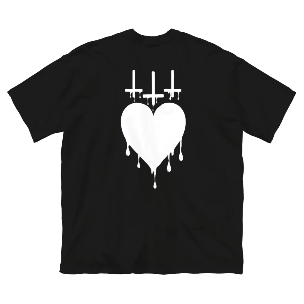 BlendropのMelty Heart ビッグシルエットTシャツ